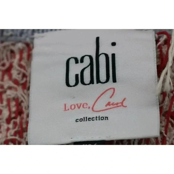 Cabi-Love Carol Collection Siesta Poncho Sweater-XS/S-Fringe-Bohemian-Hippie - Picture 3 of 10